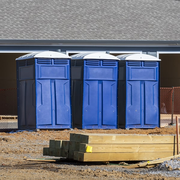 what is the maximum capacity for a single portable toilet in Vandergrift